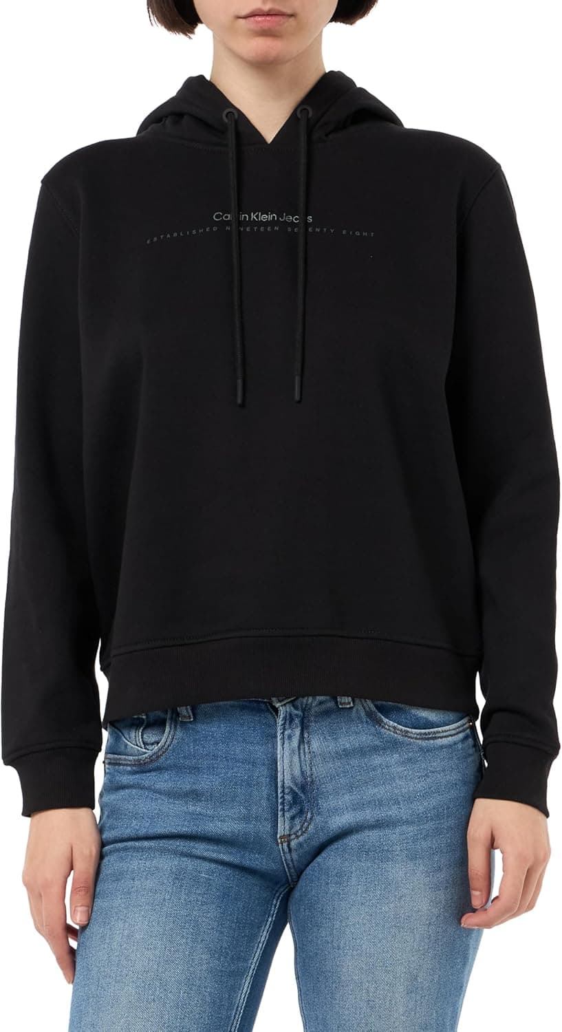 Calvin Klein Institutional Graphic Reg Hoodie camisola com capuz para mulher