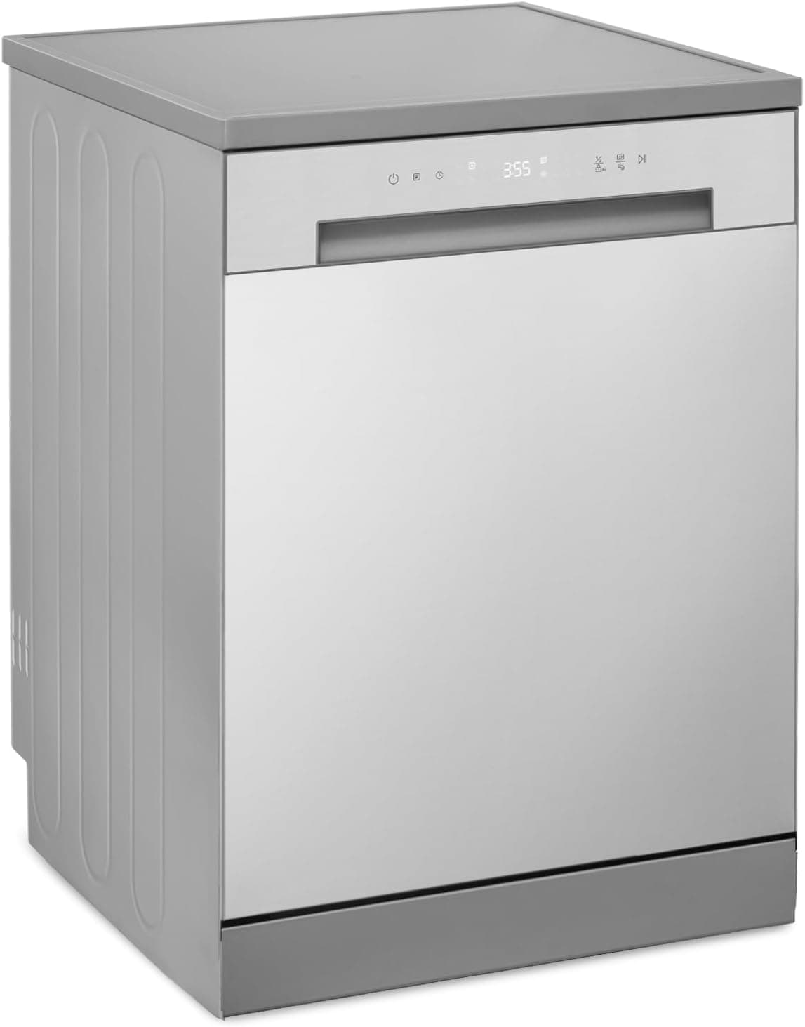 LG DF030FL Lava-louças 60 cm, 13 talheres, balde de aço, série 100, eficiência E, Inox anti-impressões