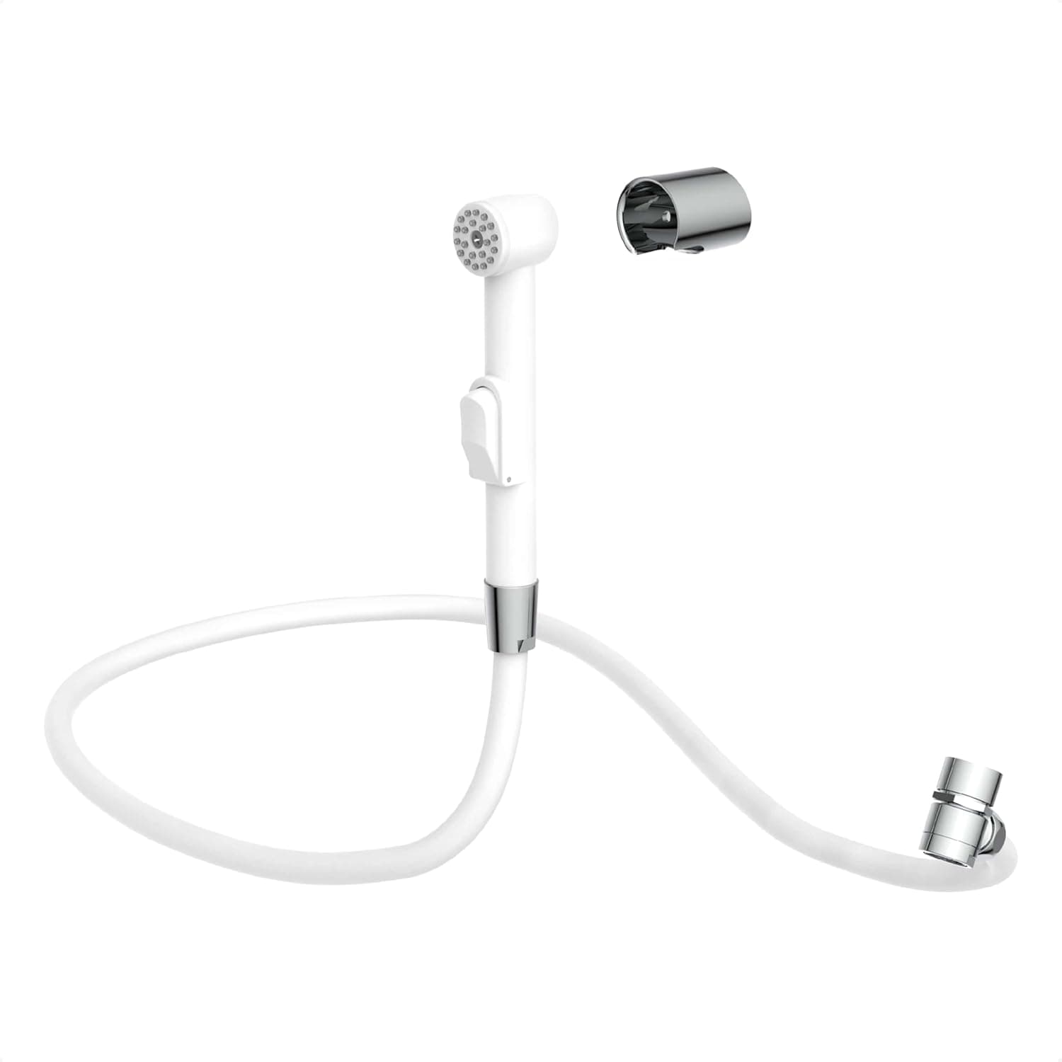 EISL DX25W-A Extensão de torneira para cozinha, casa de banho, lavandaria ou oficina, ideal para reequipamento, fácil manuseio, conjunto com mangueira (125 mm) e adaptador 