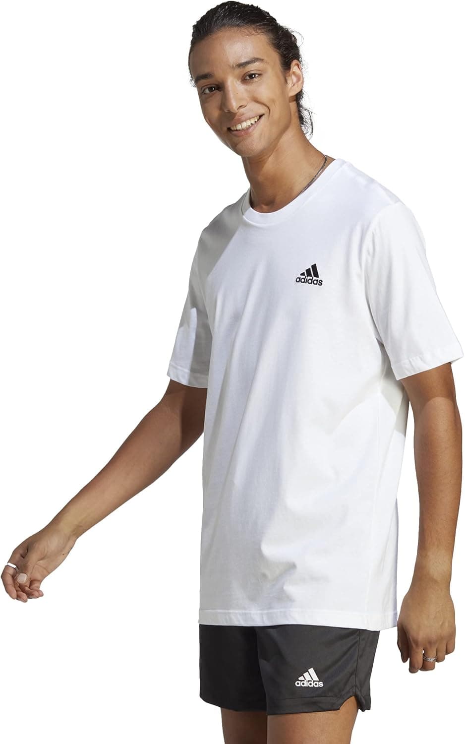 adidas Essentials Single Jersey Embroidered Small Logo T-shirt para homem