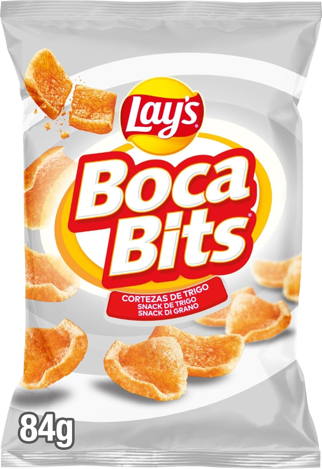 Lay's Bocabits, Snack de casca de trigo com sabor de carne, produto de aperitivo, saco individual, 84 g