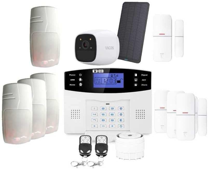 Lifebox LBXEvolutionx4animalKC2 | Alarme sem fios com GSM e câmara autónoma, kit de segurança para casa, branco