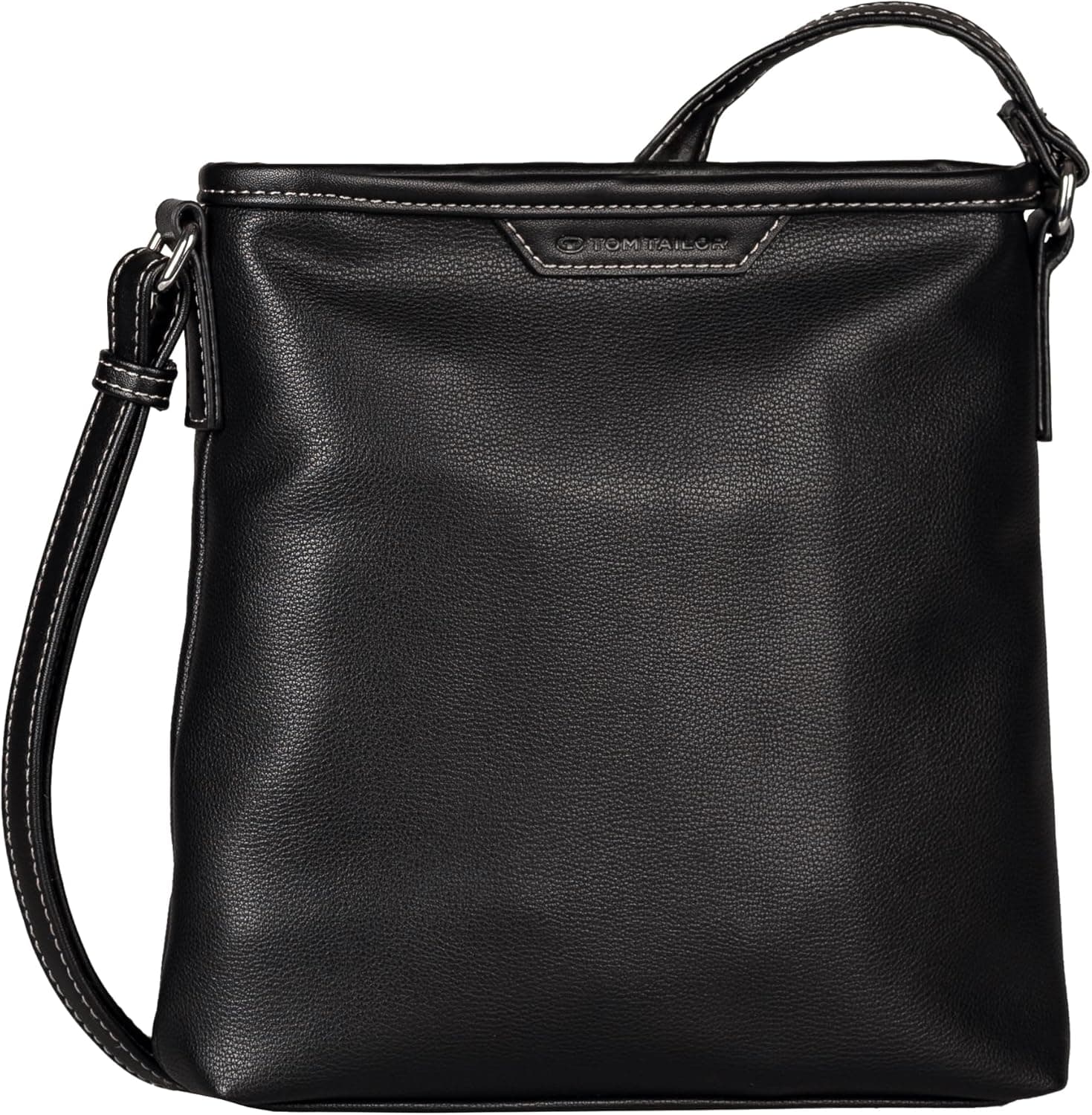 TOM TAILOR Leora, Mala de ombro para mulher, preto, Preto