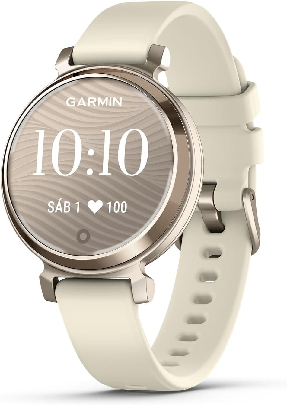 Garmin Lily 2, relógio inteligente, design elegante, dados de saúde e forma física, ecrã tátil, notificações inteligentes, automonomia até 5 dias, dourado