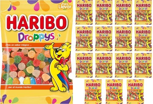 Haribo Droppys - 18 sacos x 100 g (1800 g)