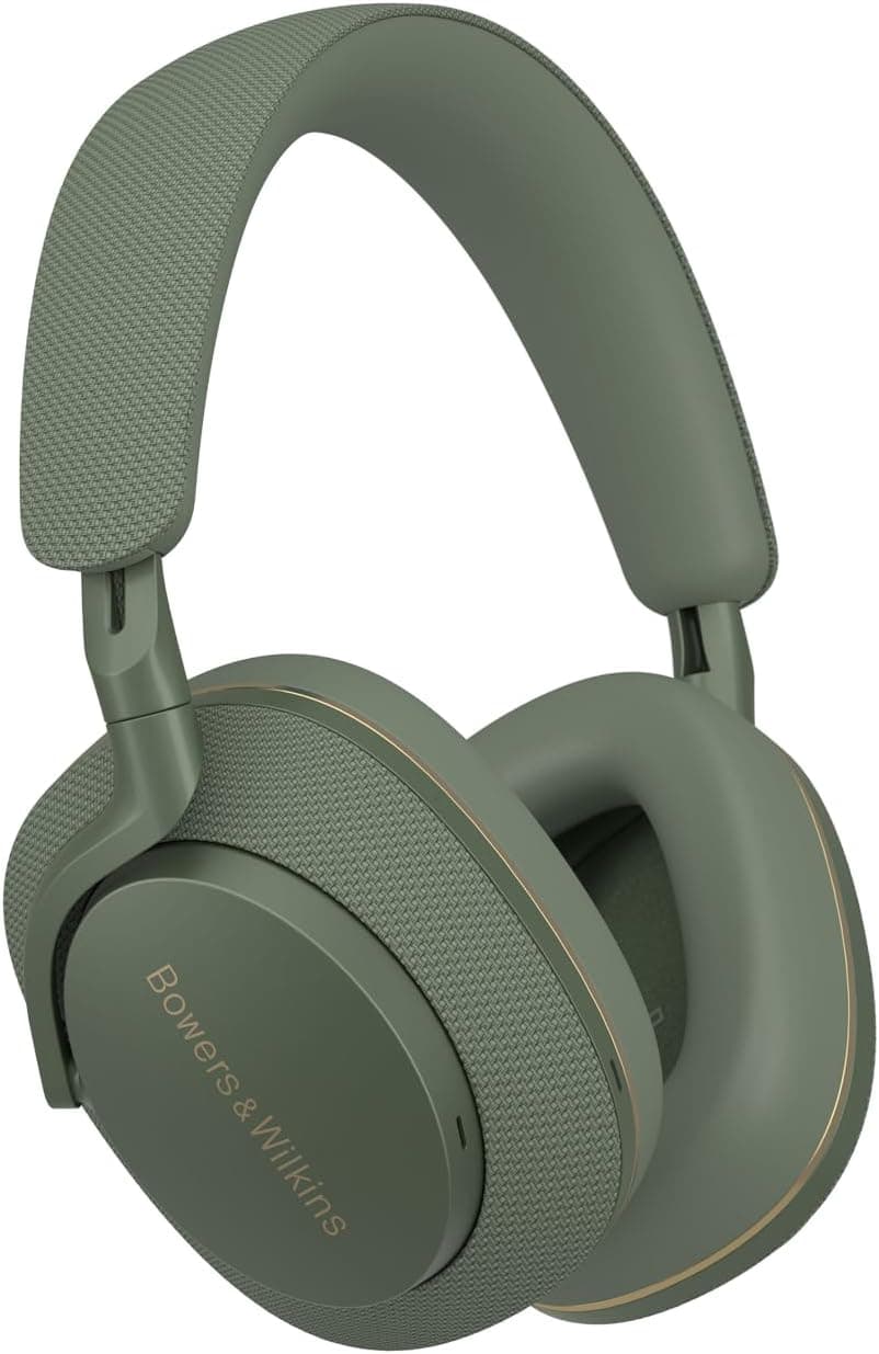 Bowers & Wilkins PX7 S2e | Auscultadores sem fios over-ear com cancelamento de ruído, 30 horas de autonomia e seis microfones, verde bosque