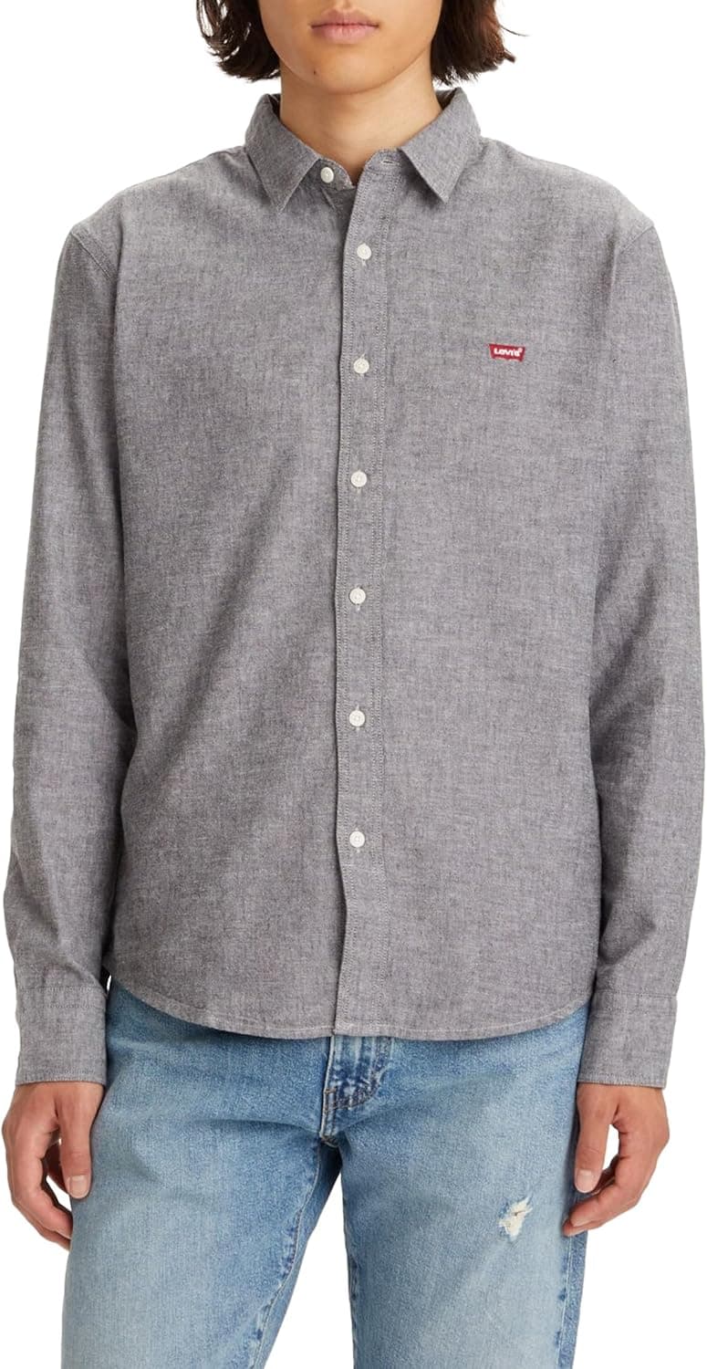 Levi's Long-Sleeve Battery Housemark Slim camisa para homem