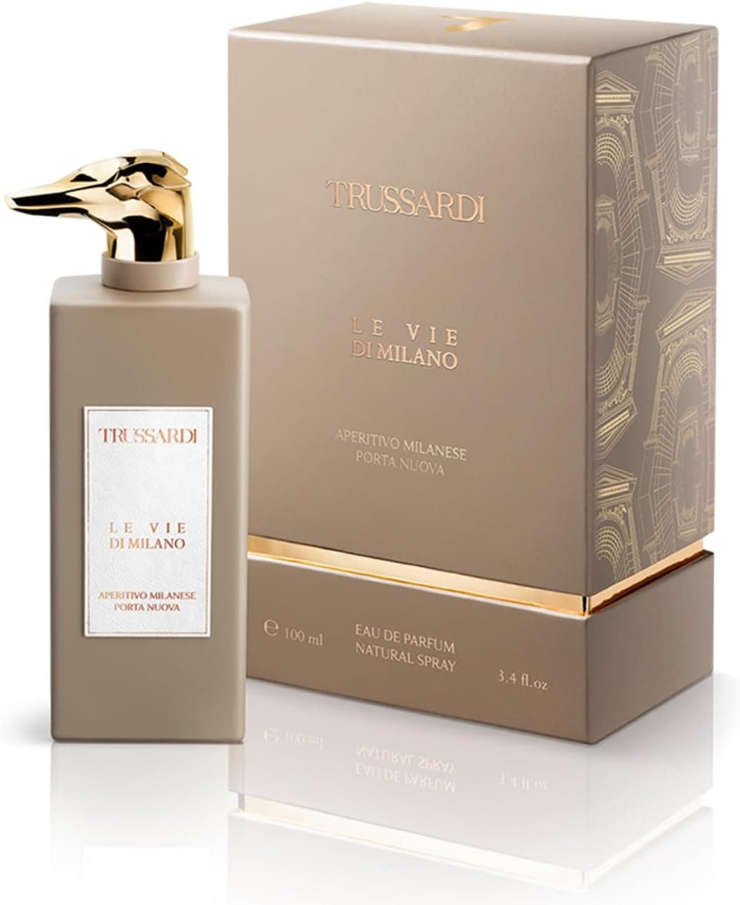 Trussardi, Le Vie di Milano Aperitivo Milanese Porta Nouva, Eau de Parfum unissexo, 100 ml.