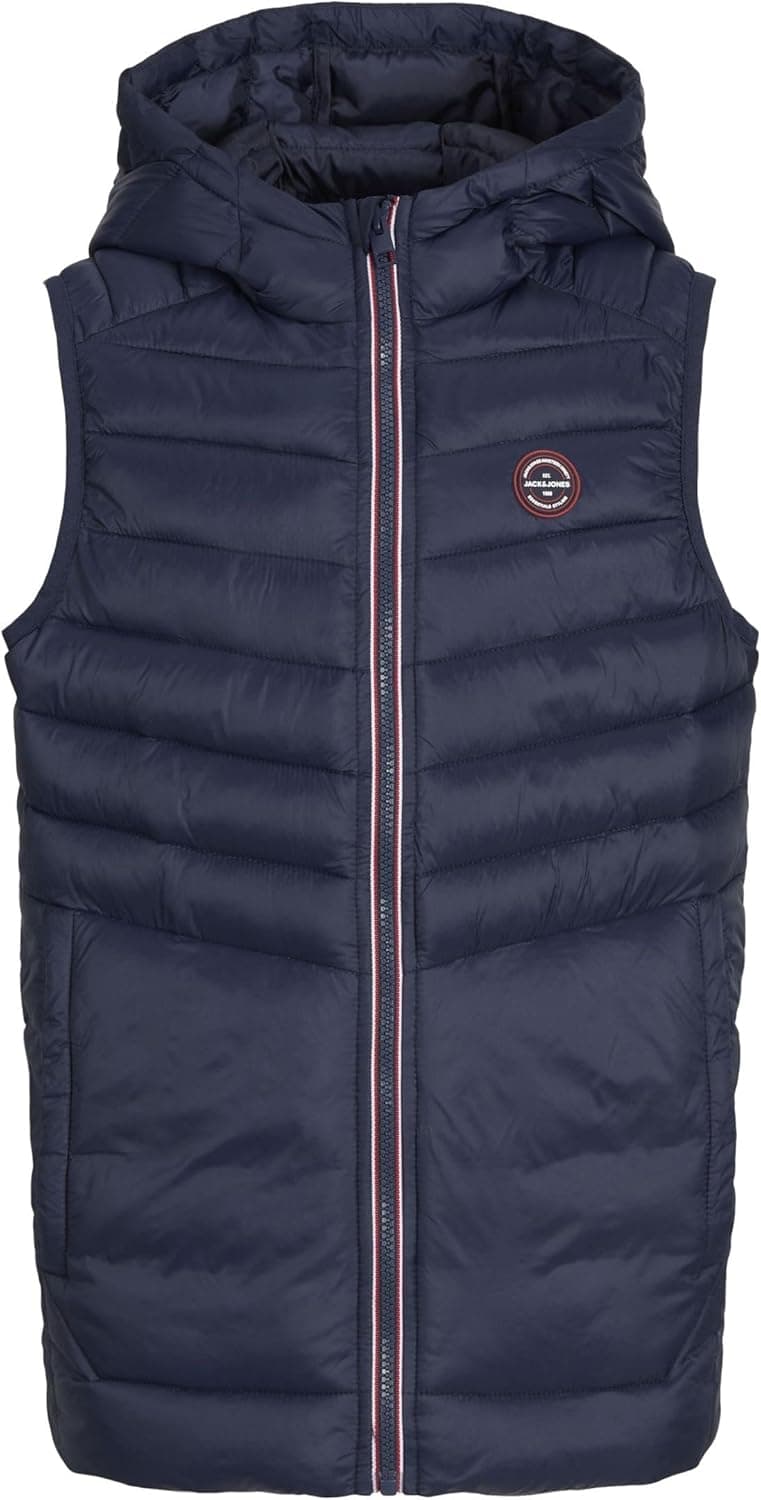JACK & JONES Jjesprint Puffer Bodywarmer Hood Jnr Colete para criança