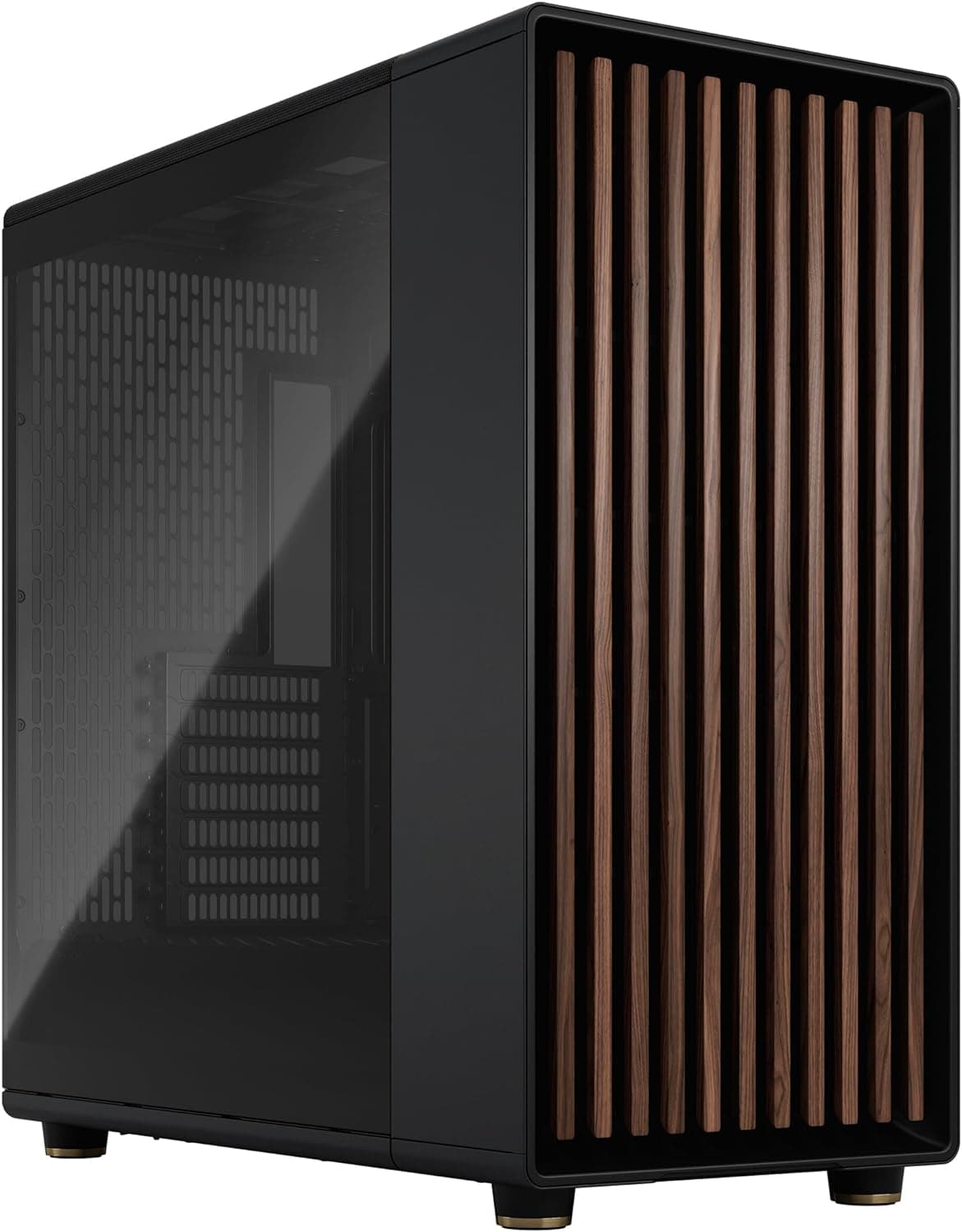 Fractal Design North XL Charcoal Black TG- Three 140 mm Aspect PWM fãs incluídos, tipo C USB- EATX Airflow Full Tower PC Gaming Case