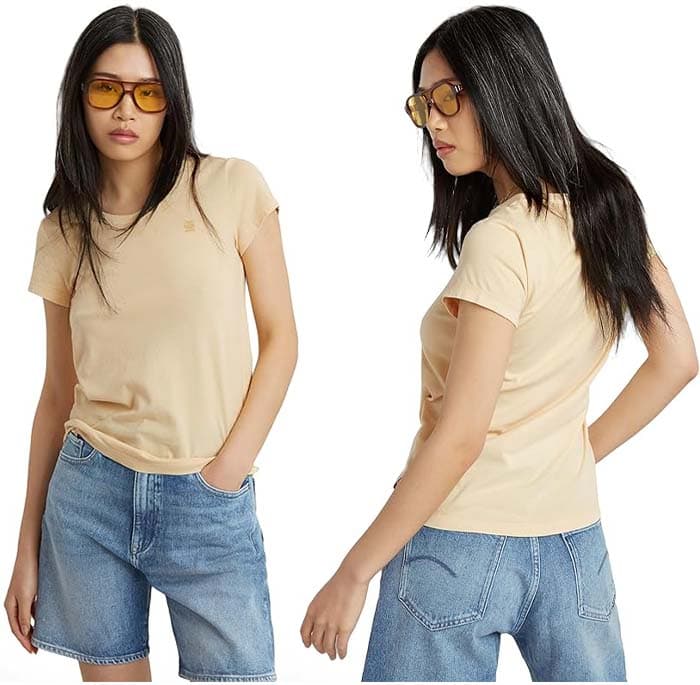 G-STAR Eyben Slim V-Neck Top 2.0 para mulher