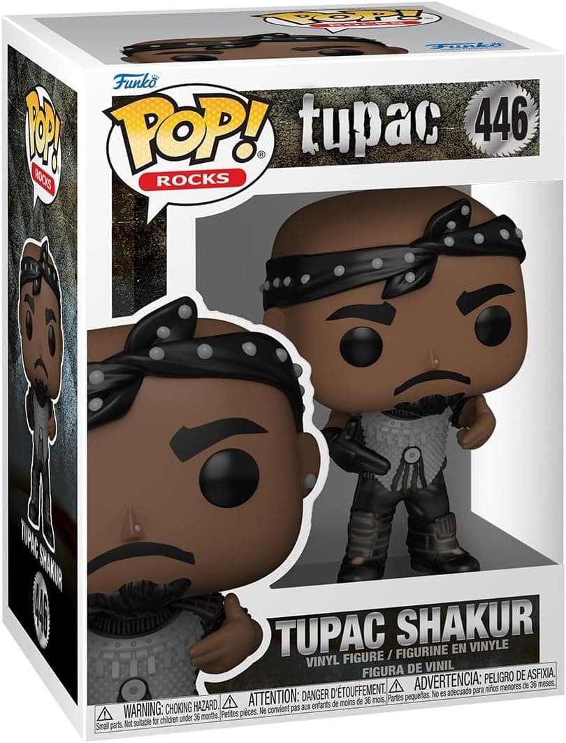 FUNKO Pop! Rocks: Tupac - Califórnia Love - Figura de vinil colecionável - ideia de presente - Mercadoria oficial - Brinquedos para crianças e adultos - Music Fans - boneco para colecionadores e