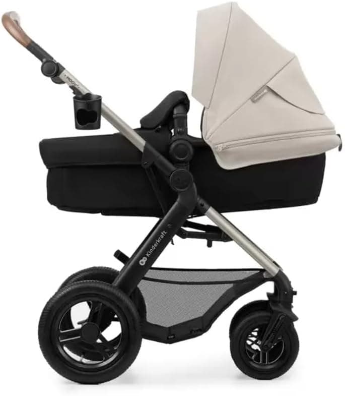 Kinderkraft MOOV 2 EVA Cadeira de carro 4 em 1, Mink PRO I-Size, MINK FX, sistema de viagem, carrinho de bebé, carrinho de passeio, dobrável, para recém-nascido, desde o nascimento até aos 3 anos