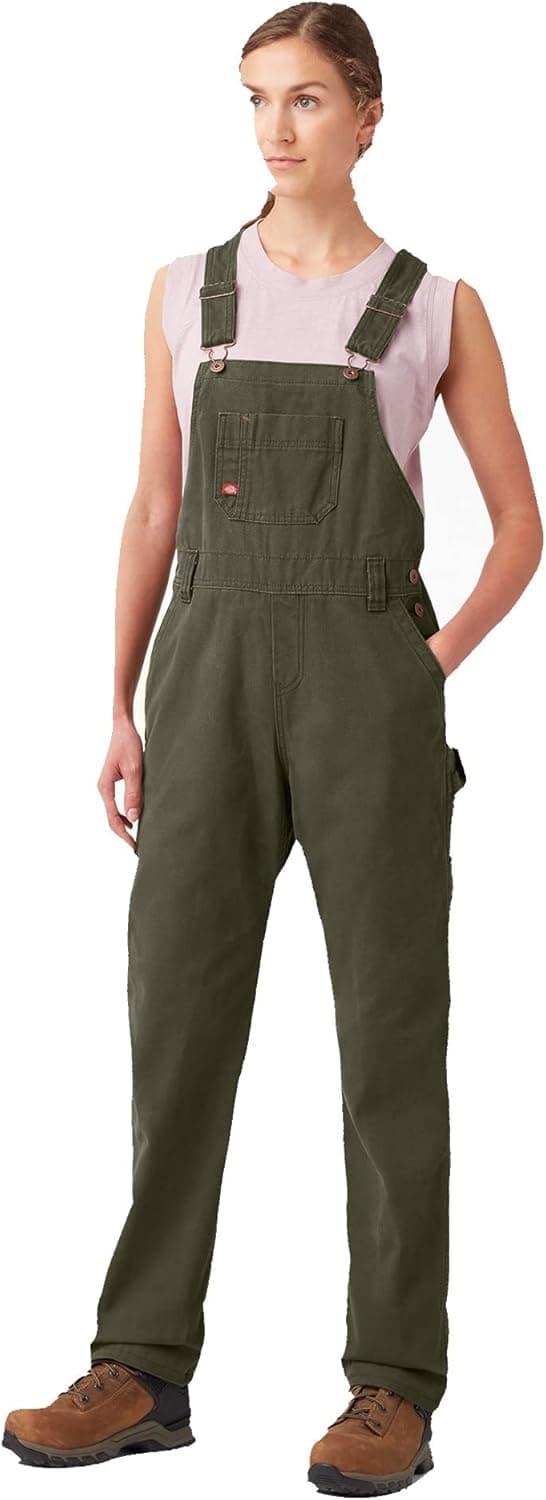 Macacão de babador de ajuste relaxado Dickies para shorts femininos