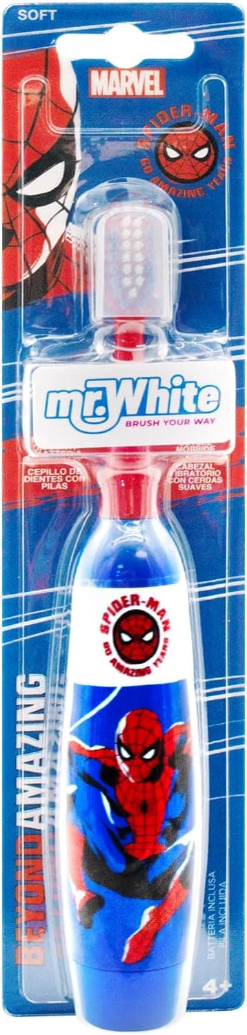 Mr White Jr - Escova de dentes elétrica Spider-Man