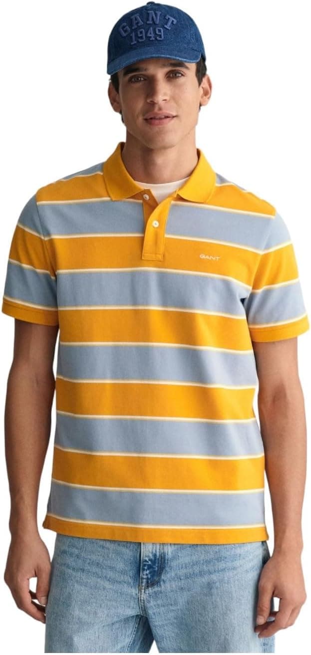 GANT Polo Stripe Pique SS para homem