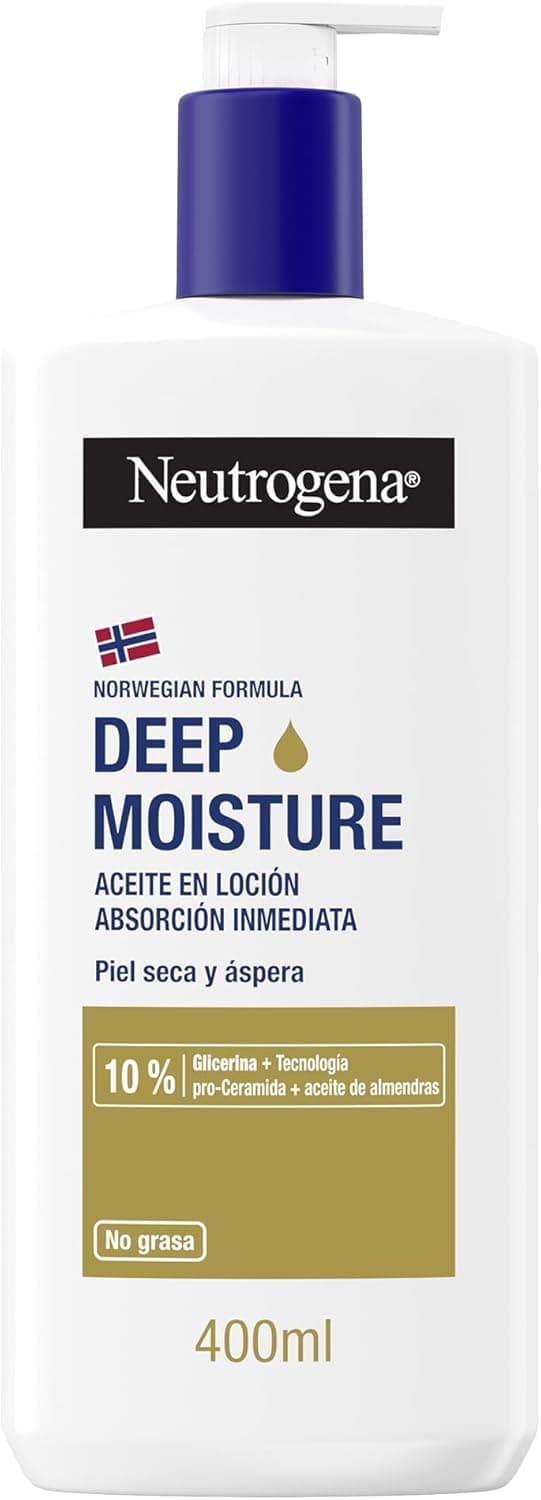 Neutrotrogena Óleo em loção de hidratação profunda, pele seca, 400 ml
