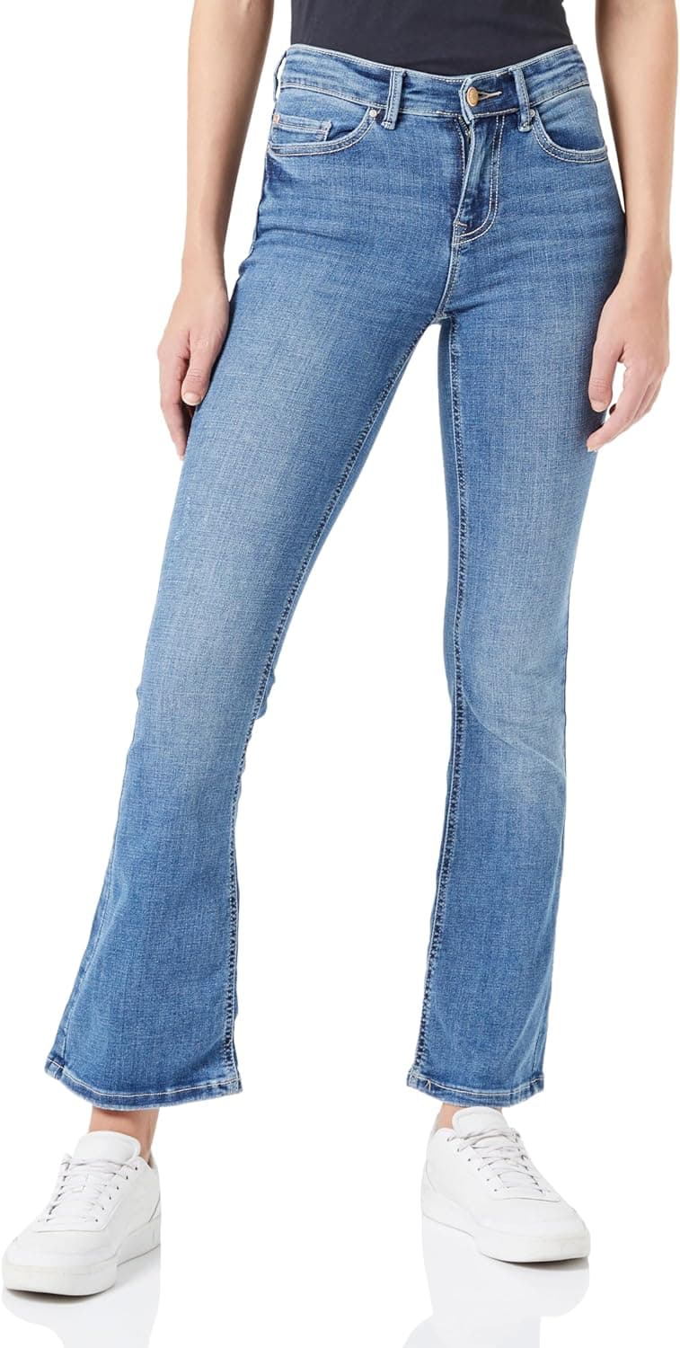 VERO MODA Calças de ganga VMFLASH Mid Rise Flared Fit Calças de ganga