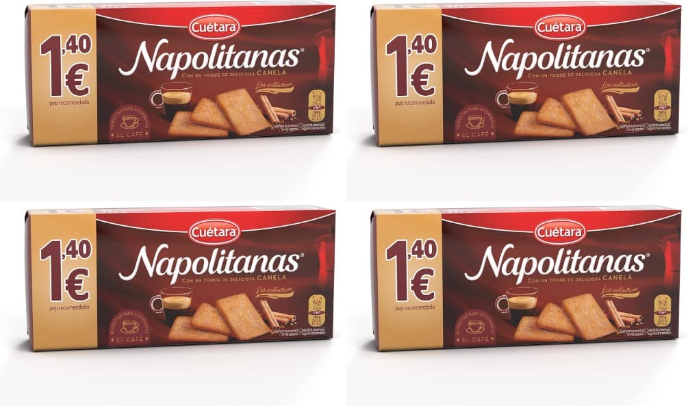 Cuétara Neapolitan | Bolachas de 213 g x 4
