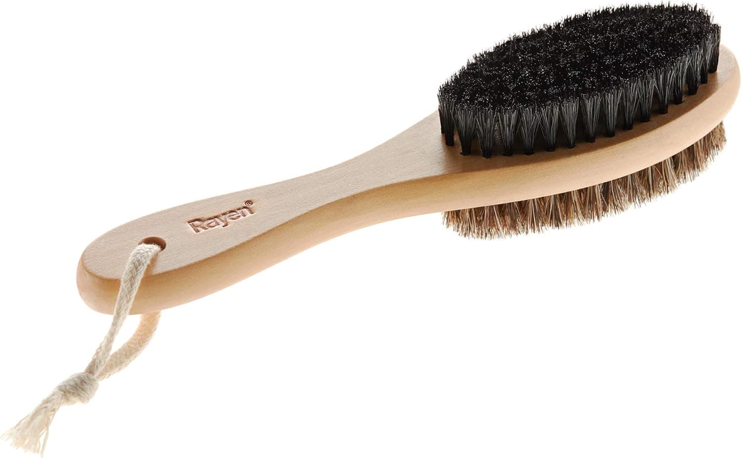 Rayen | Escova de roupa com 2 faces para todos os tipos de tecido | Cerdas 100% naturais | para remover o pó 