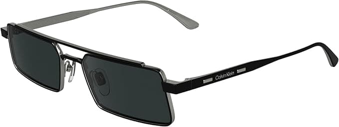 Calvin Klein Óculos de sol unissexo para adulto CK24111S - Matte Black with Solid Grey Lens