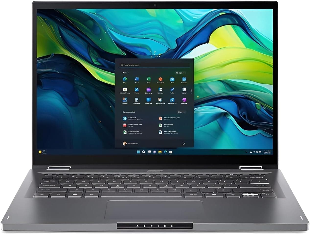 Acer Aspire Spin 14 ASP14-52MTN-58CR | Portátil conversível 14 polegadas WUXGA e ecrã tátil com Intel Core Ultra 5, 16 GB RAM e 512 GB SSD