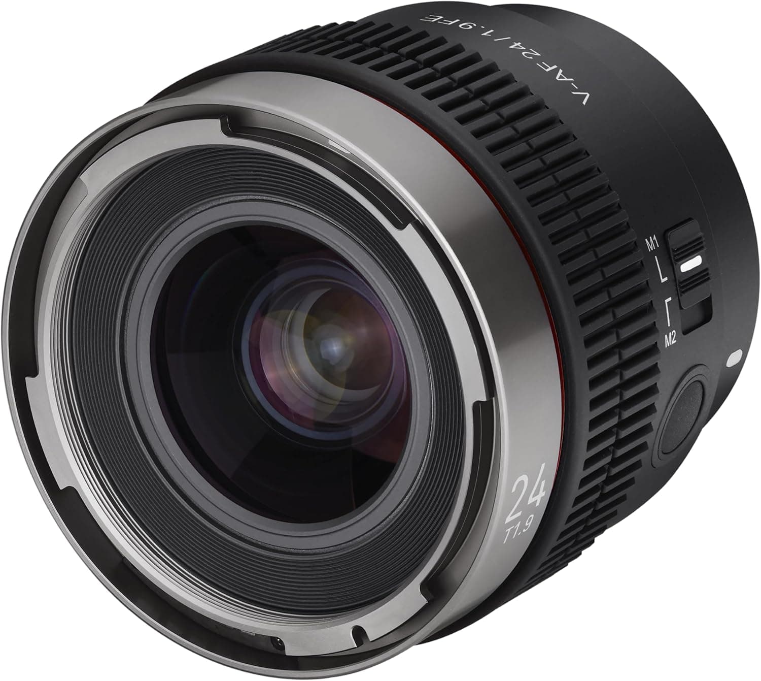 Samyang V-AF 24 mm T1, 9 FE para Sony E lente de vídeo lente de foco automático lente de cinema 8 K suporte interruptor personalizado e botão 23343 preto