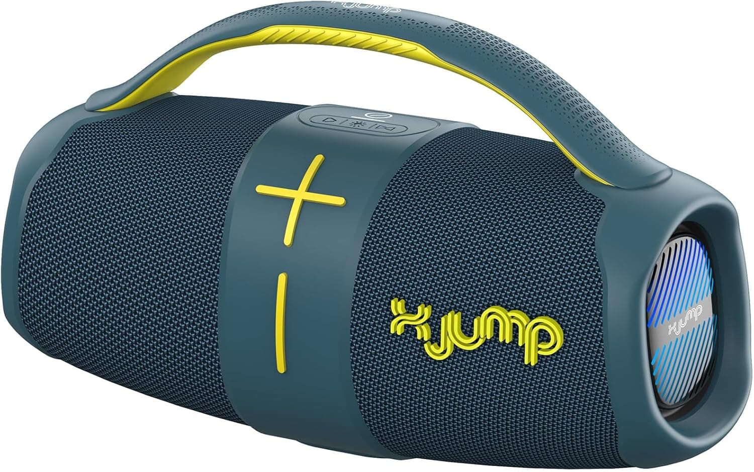 X JUMP XJ 120 Coluna sem fios portátil amplificado 40 W, alto desempenho, função TWS, USB, AUX-IN, microfone incorporado, altifalante sem fios resistente à água IPX5, azul