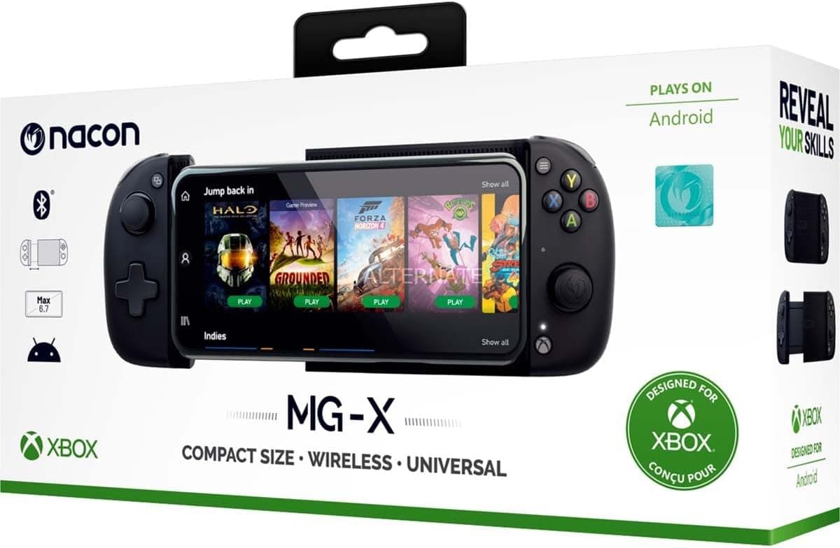 Nacon MG-X - Comando para smartphone Android (desenhado para Xbox Game Pass Ultimate e jogos para Android)