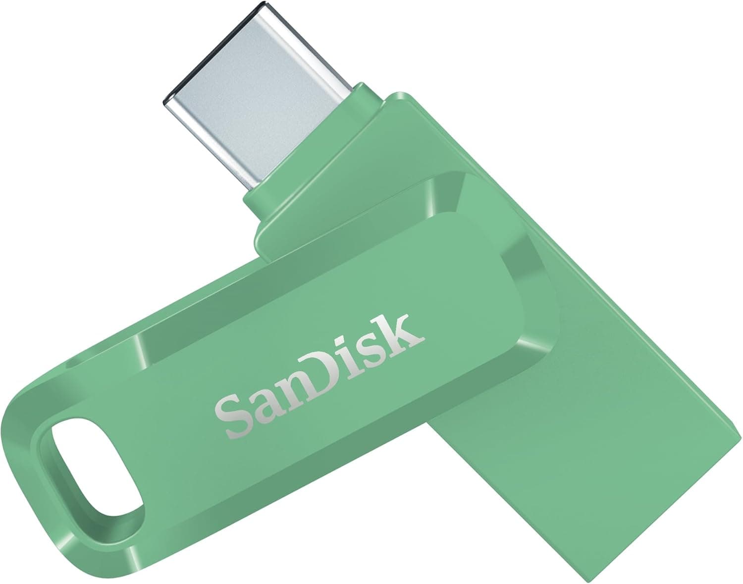 SanDisk Ultra Dual Drive Go USB Type-C memória Flash de 1 TB (com conectores USB Type-C e Type-A reversíveis, para telemóveis Android, tablets, Macs e computadores, até 400 MB/s), verde abstrato