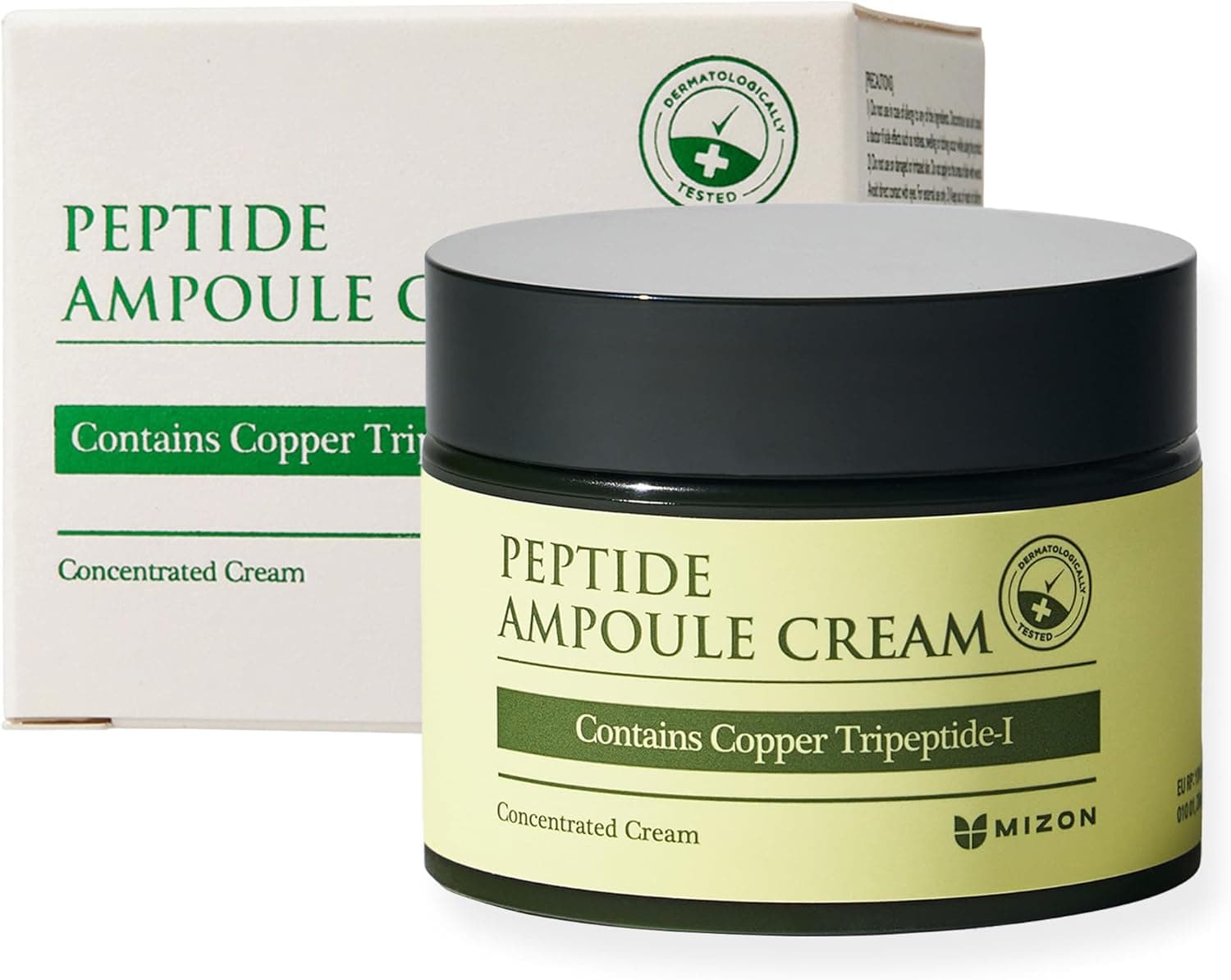 [Mizon] Creme peptídico (50 ml) hidratação com proteínas, aminoácidos, elastina e colágeno, cuidado com rugas, cosméticos coreanos (Peptide Ampoule Cream)