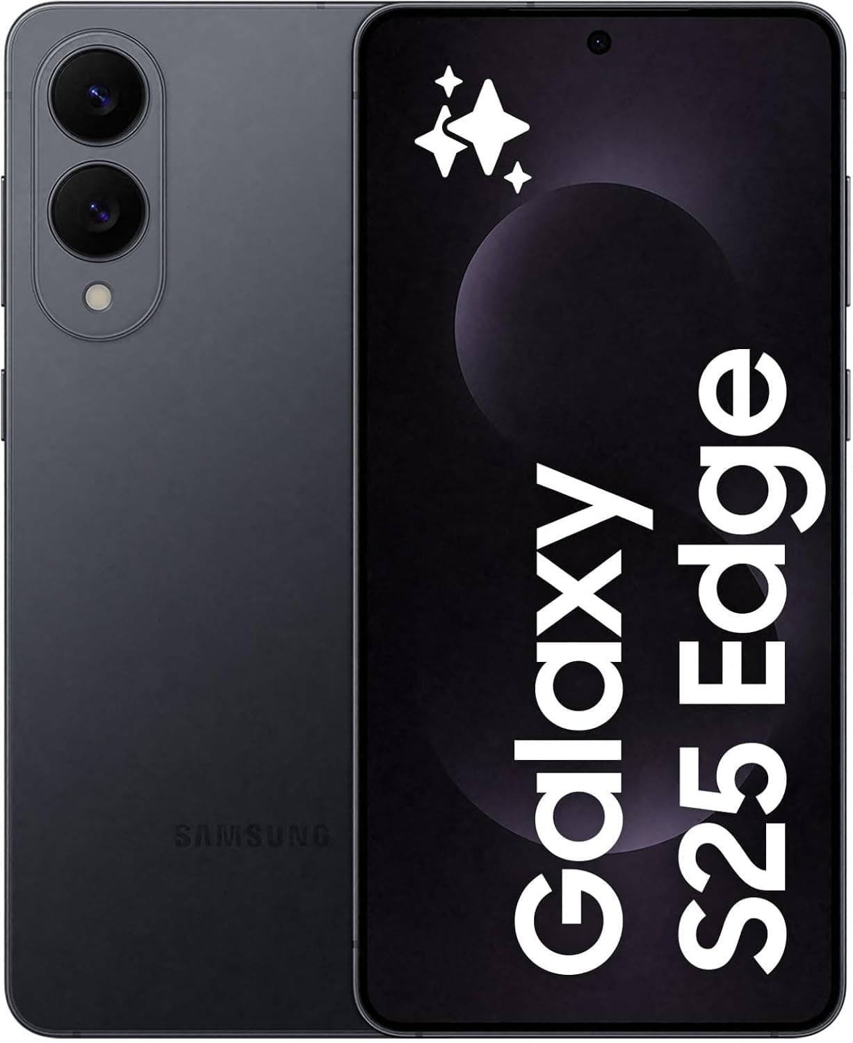 Samsung Galaxy S25 Edge 512GB Telefone móvel com IA, Galaxy AI, 12 GB RAM, câmara 200 MP, bateria longa duração, garantia do fabricante 3 anos, cor titânio preto intenso