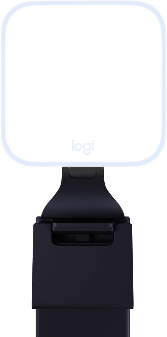 Logitech Litra Glow | Luz LED premium para streaming e videoconferências com suporte ajustável e app para PC ou Mac