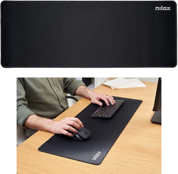 Tapete de rato NILOX NXMPXXL01 XXL (800 x 300 x 3) preto