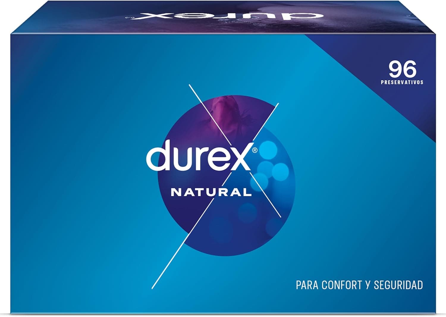 Durex Natural, para conforto e segurança, 96 preservativos