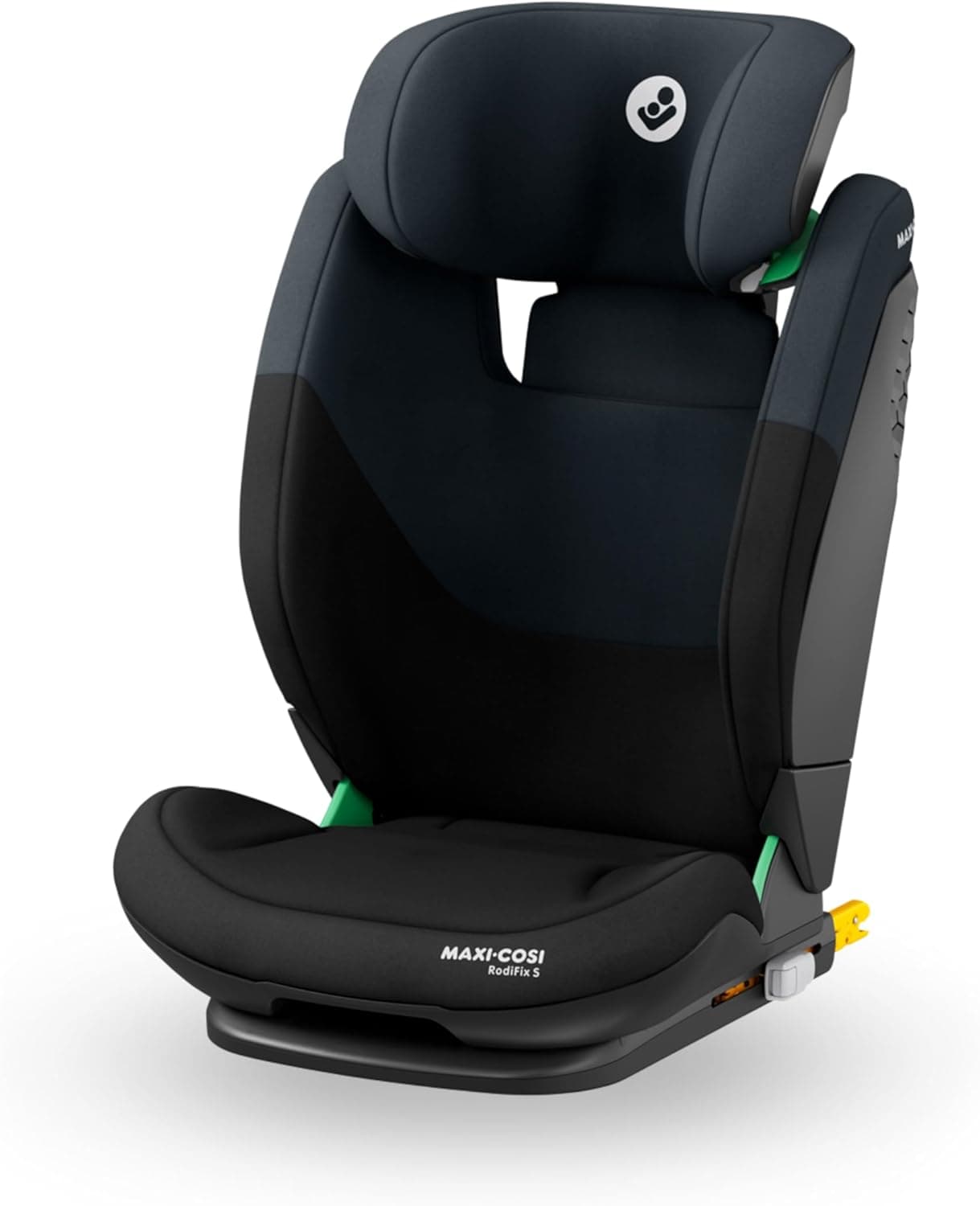 Maxi-Cosi RodiFix S i-Size, cadeira de carro para crianças, 100 - 150 cm, 3,5 - 12 anos, 3 posições, altura / largura ajustáveis, proteção contra impactos laterais G-CELL, AirProtect, Tonal Black