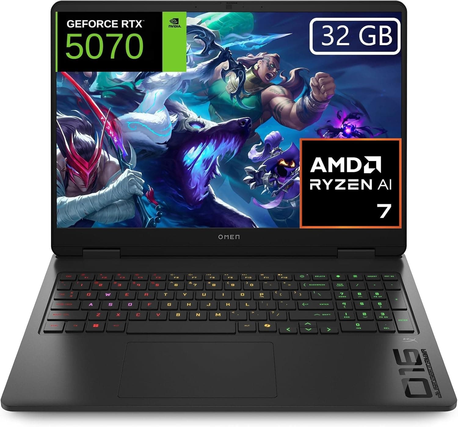 HP OMEN 16-ap0000ns | Portátil gaming 16 polegadas 2K com AMD Ryzen AI 7 350, 32GB RAM, 1TB SSD e NVIDIA RTX 5070
