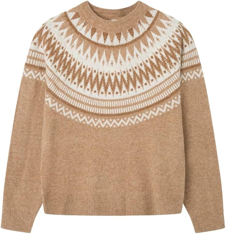 SPRINGFIELD Jacquard Jersey Spandex | Camisola de malha para mulher