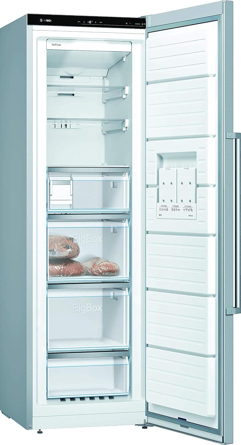 Bosch GSN36AIEP Serie 6 | Congelador vertical em inox anti impressões digitais 186 x 60 cm