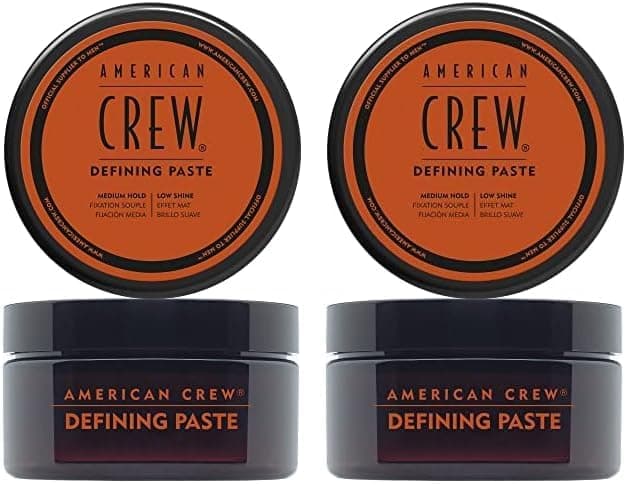 Cera de Cabelo Masculino Definidora American Crew, Creme de Definição, Fixação Média e Brilho Suave, 85g (Pacote de 2)