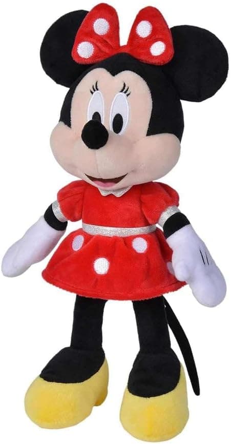 Peluche Minnie com vestido vermelho 35 cm
