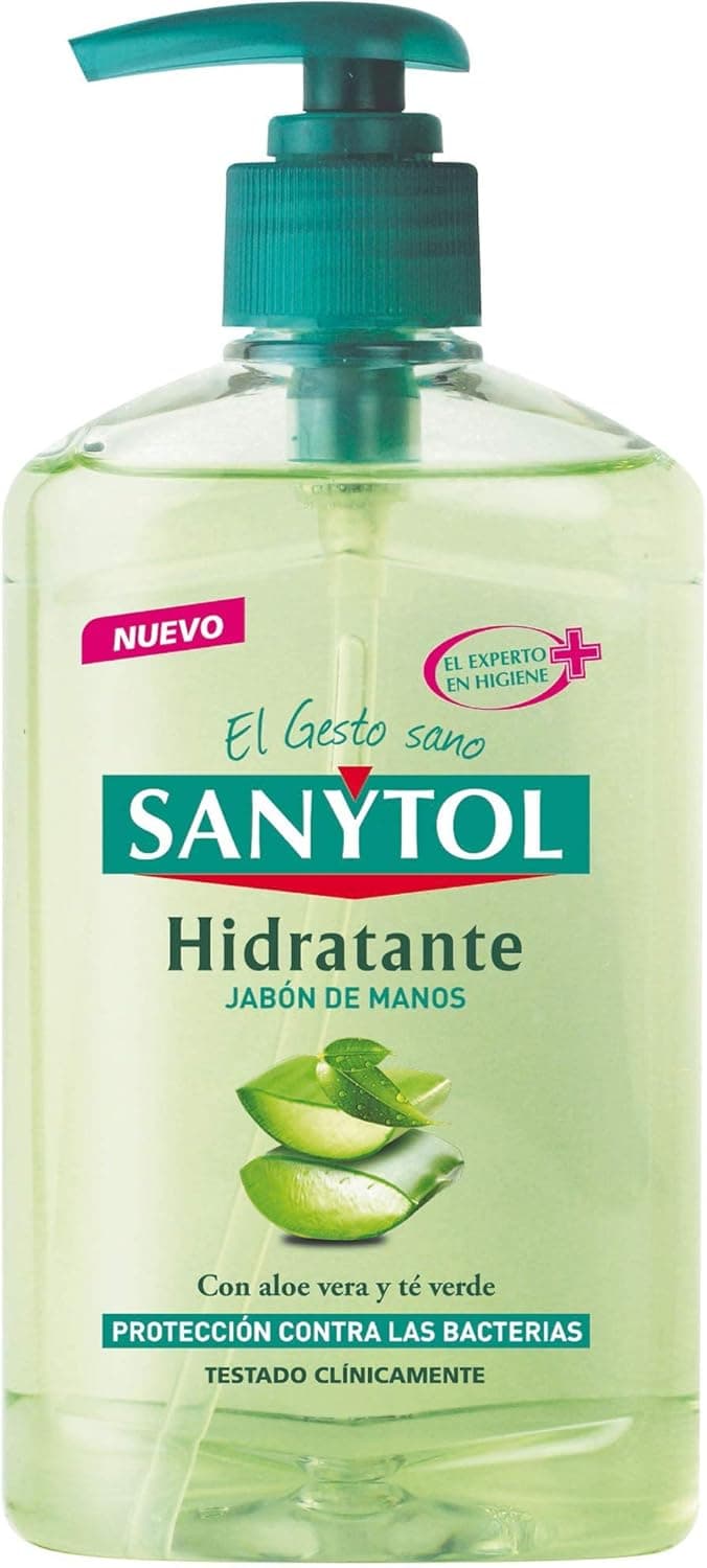 Sanytol com proteção total contra agentes externos, sabão de mãos hidratante, aloé vera, 250 ml