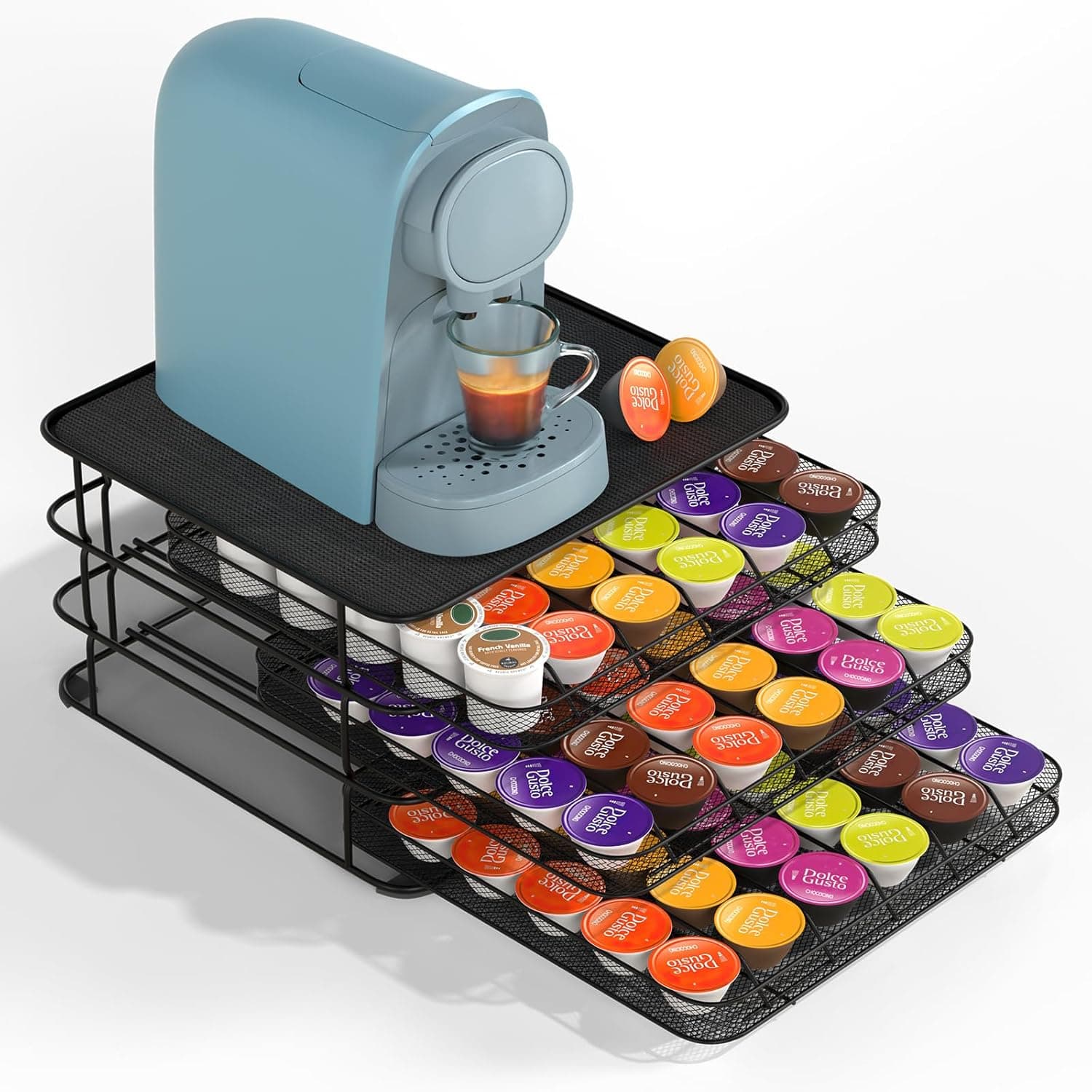 Masthome | Suporte para cápsulas de café com 3 gavetas para 108 cápsulas Dolce Gusto