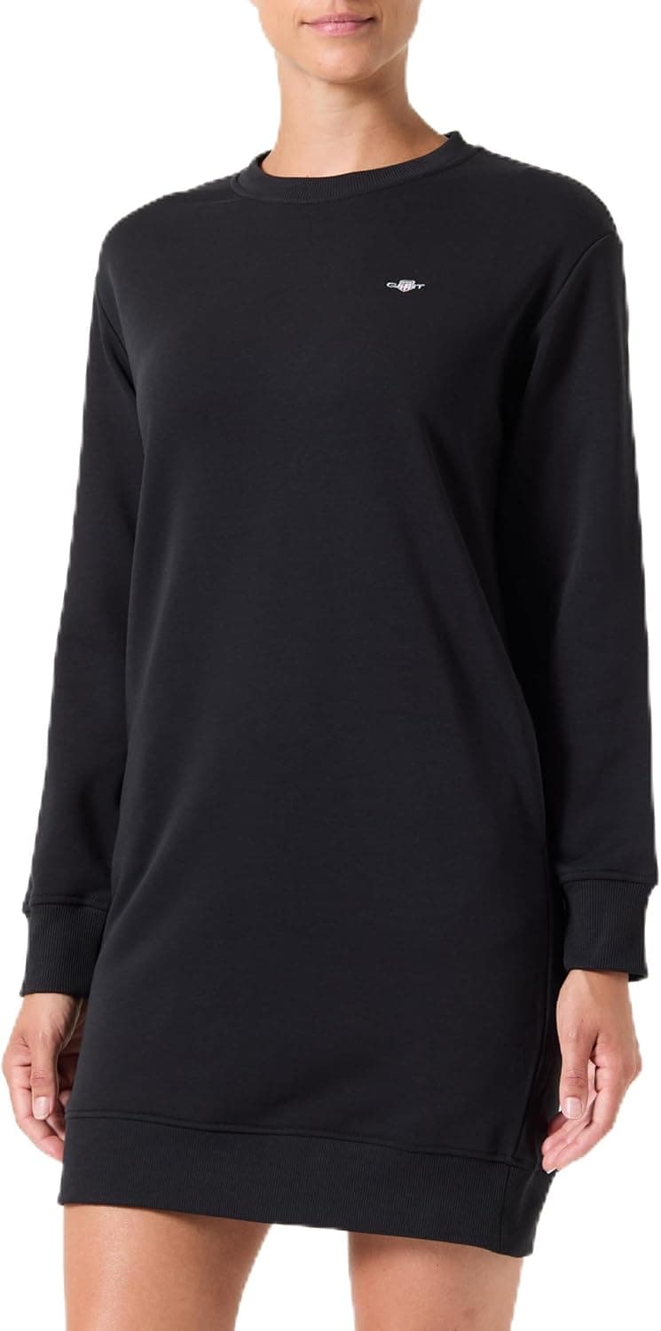 GANT Shield C-Neck Sweat Dress vestido para mulher