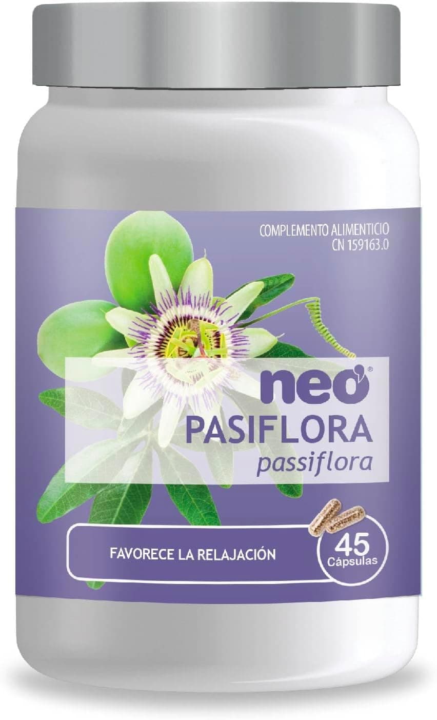 NEO | Extrato seco de passiflora | 45 cápsulas, ajuda a combater o nervosismo e a angústia de forma natural, efeito relaxante, ajuda a dormir melhor