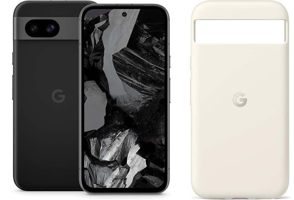 Google Pixel 8a 128GB, obsidiana capa Pixel 8a porcelana