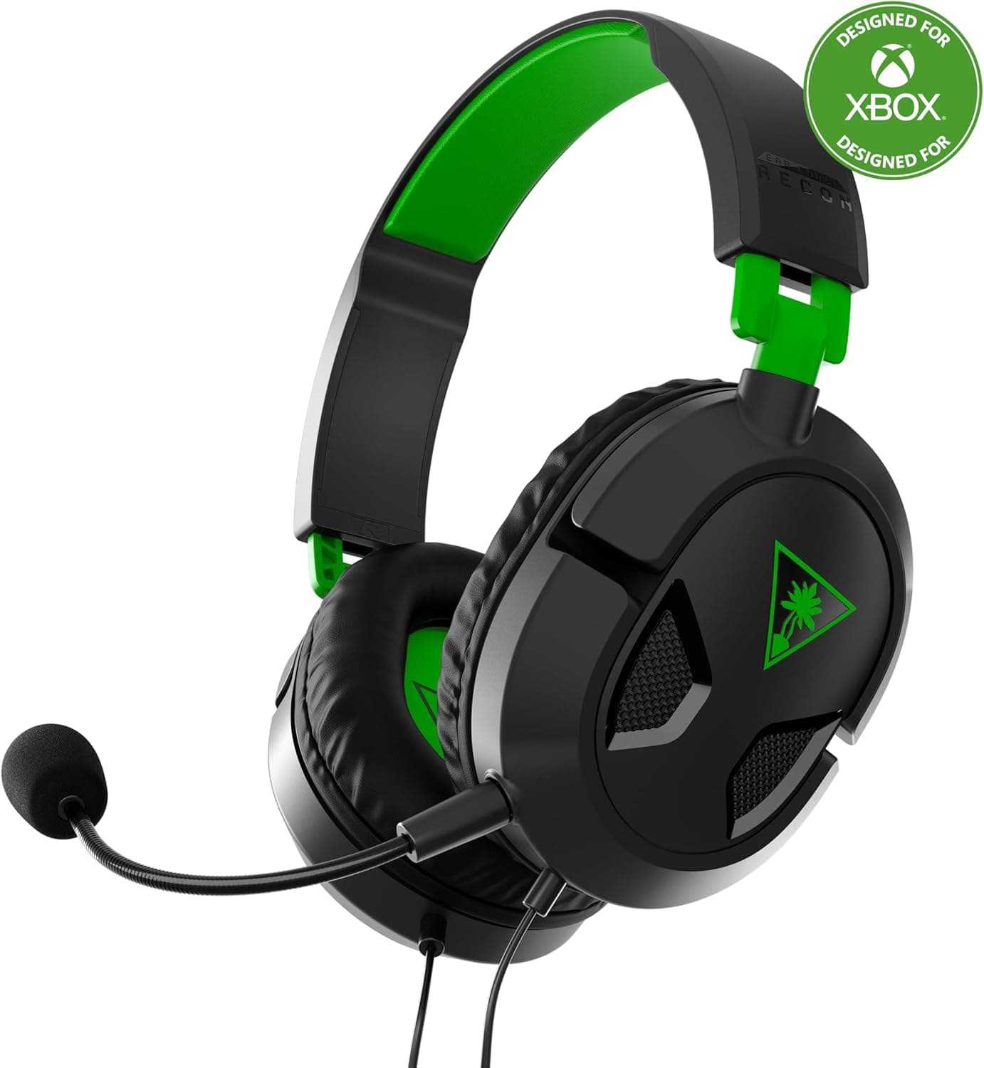 Turtle Beach Recon 50X | Auriculares gaming com fio para Xbox Series X|S, Xbox One, PS4, PS5 e PC, altifalantes de 40 mm e microfone removível