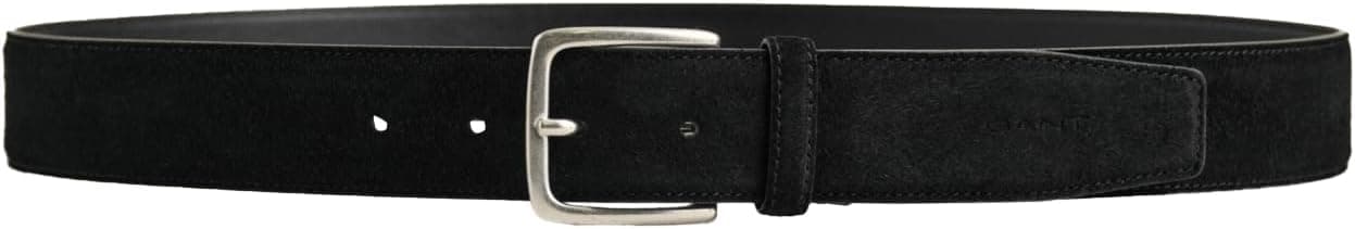 GANT Cinto de camurça clássico para homem, preto