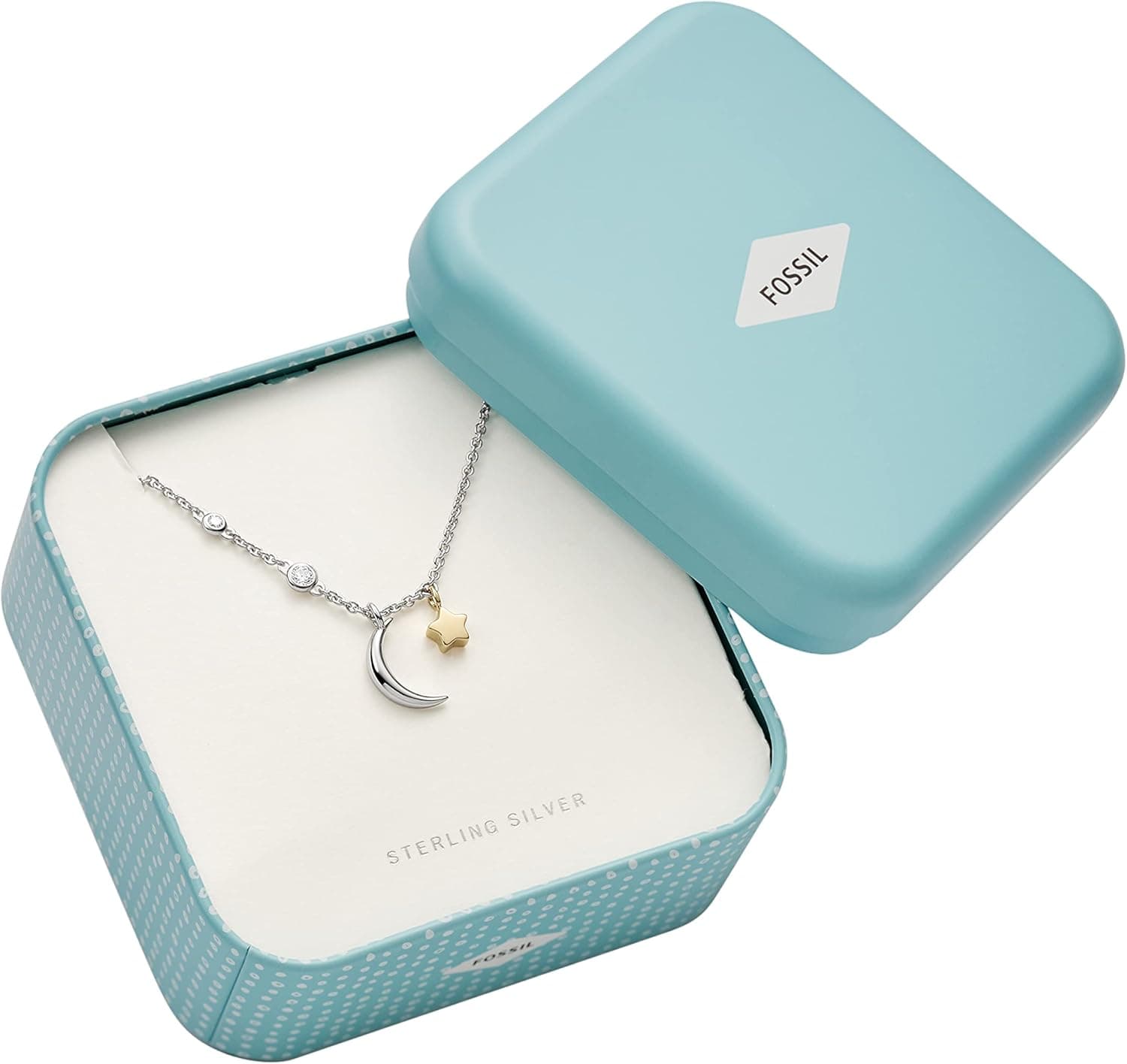 Fossil, Colar de prata para mulher, Prata esterlina