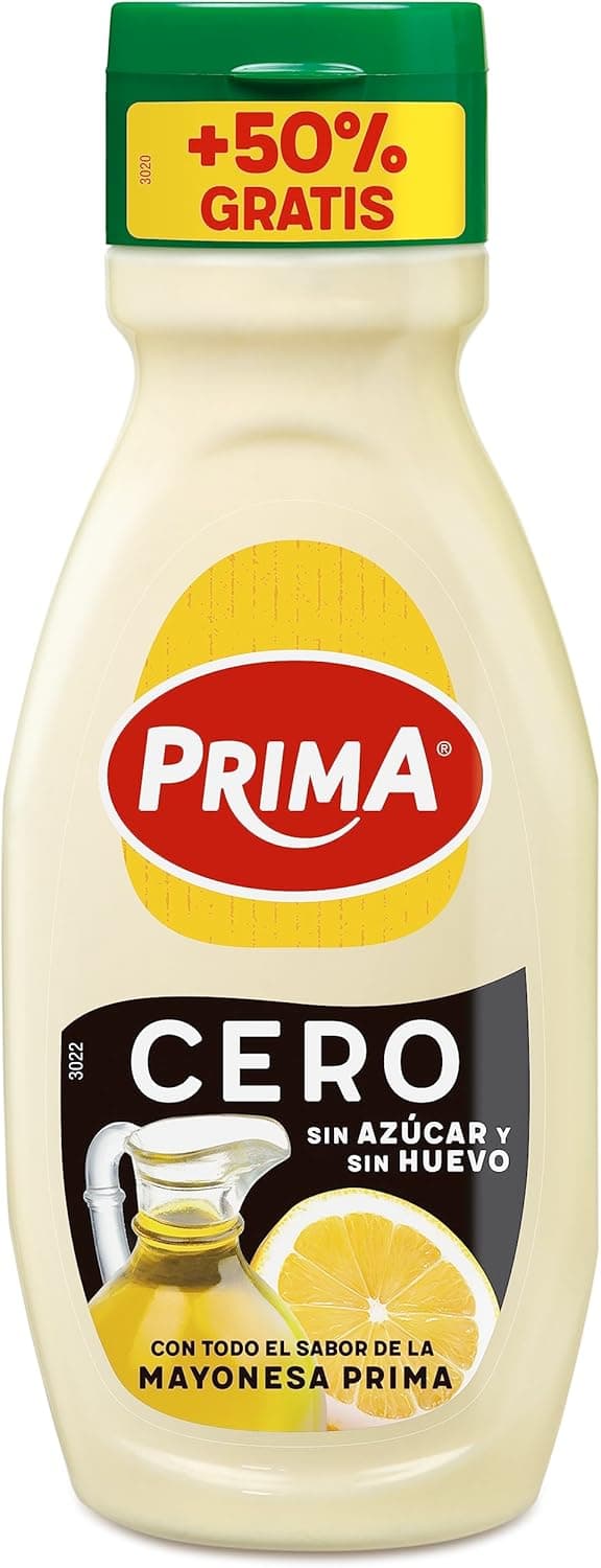 Prima Maionese vegana sem ovo e sem açúcar 255 ml + 140 ml grátis